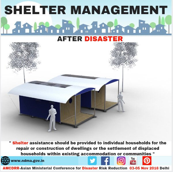 Shelter assistance should be provided to individual households for he repair or construction or dwellings or the settlement of displaced households within existing accommodation or communities 
